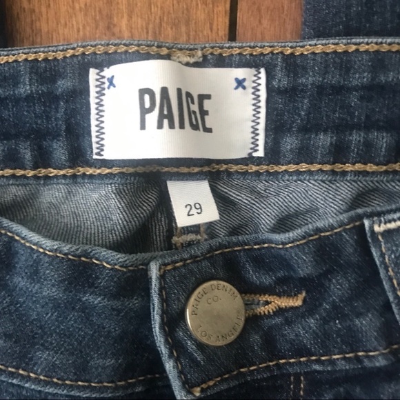 PAIGE Kylie crop jeans. 29. Boy jeans light jean - Picture 3 of 6